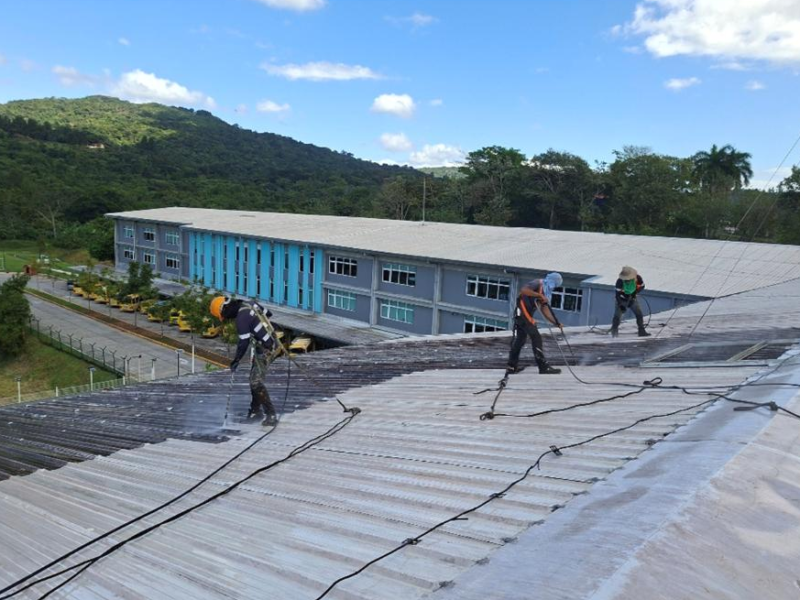 Limpieza con hidro lavadora